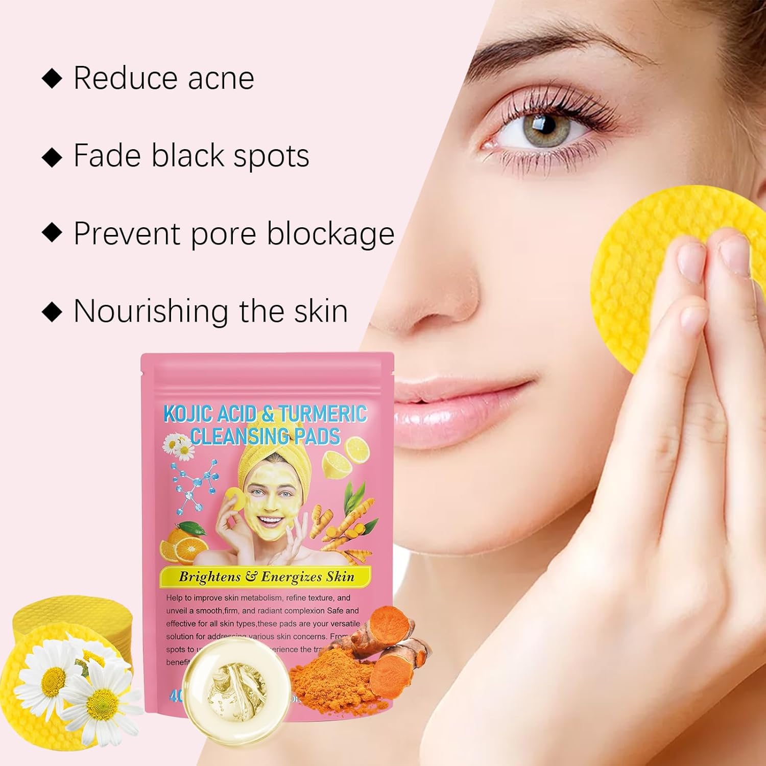 Turmeric Acid Cleaning Pads